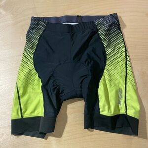 XGC Black and Yellow Athletic Cycling Shorts XXL (MR)